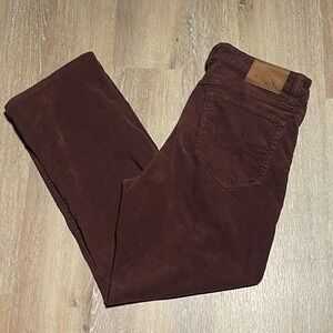 Men's Corduroy Pants in Deep Brown